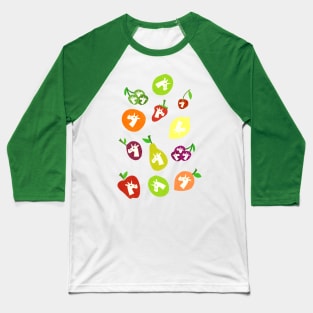 Fruity Unicorns Baseball T-Shirt